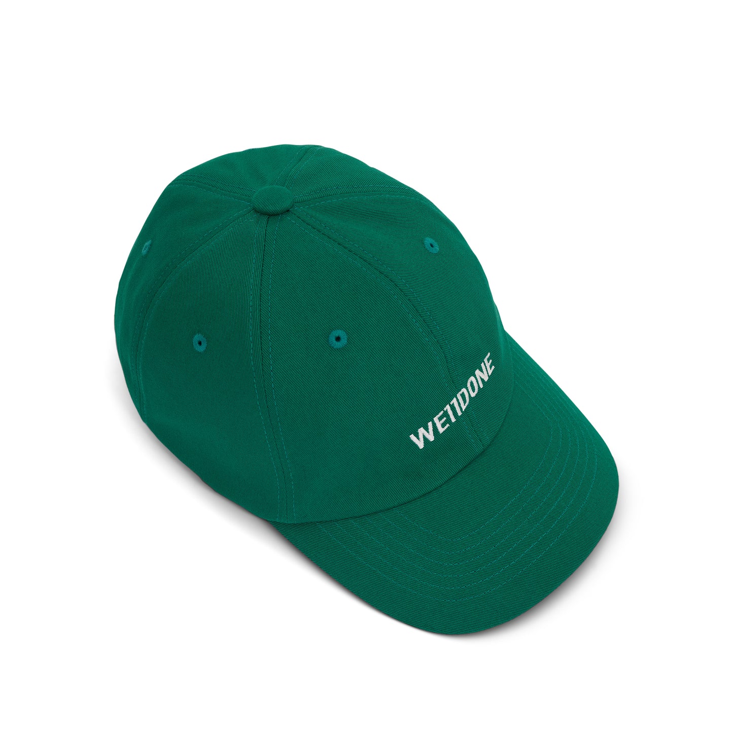 Small Logo Washed Cap in Green