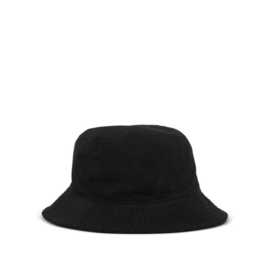 1506 Logo Washed Bucket Hat in Black