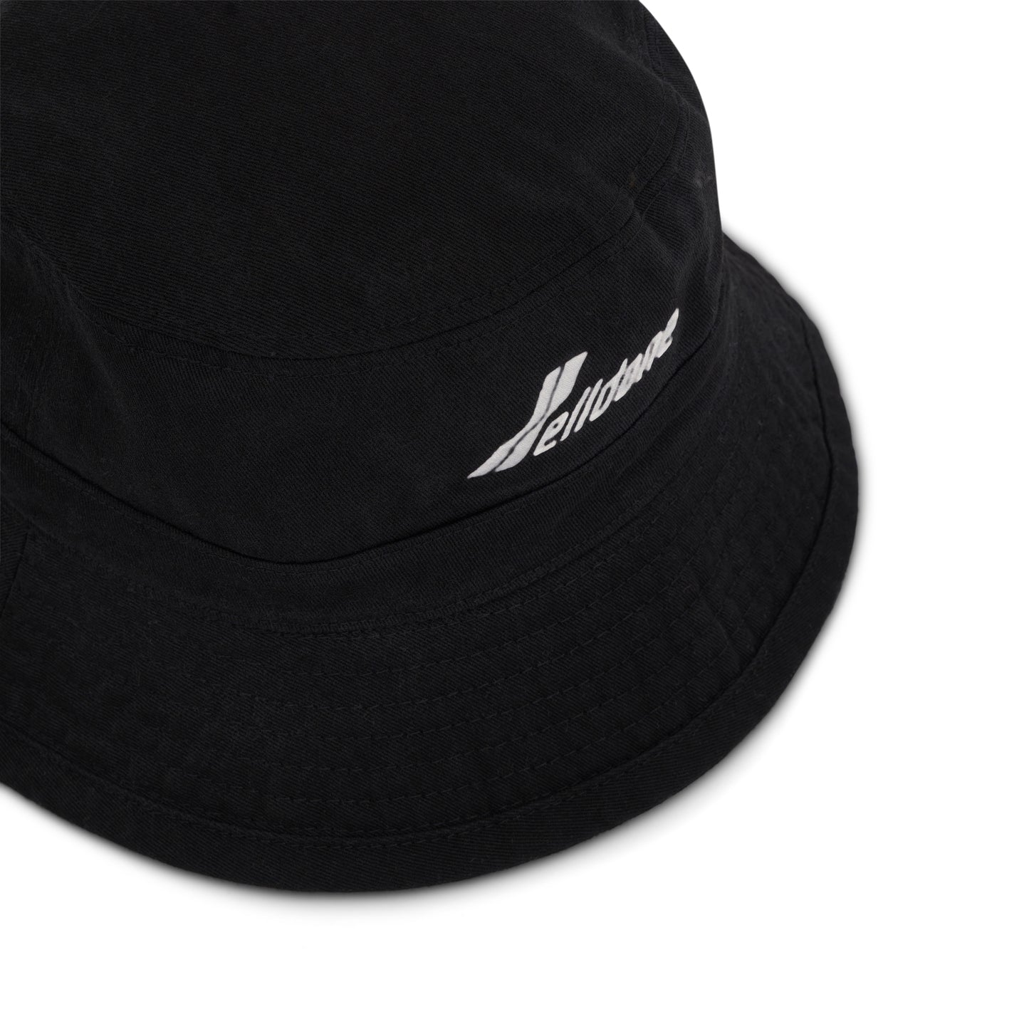 Washed WD Logo Bucket Hat in Black