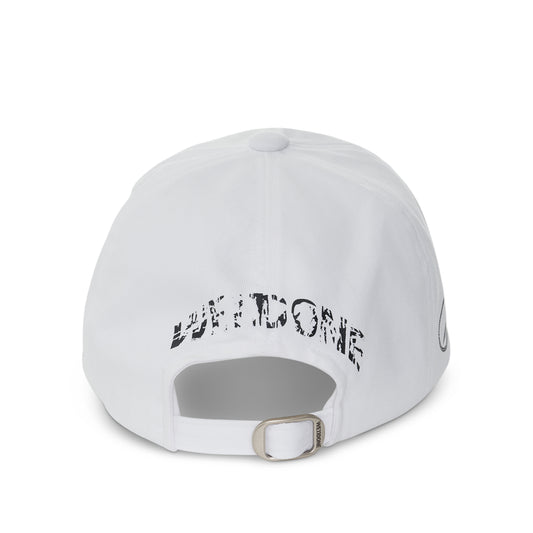 Logo Stamp Cap in White