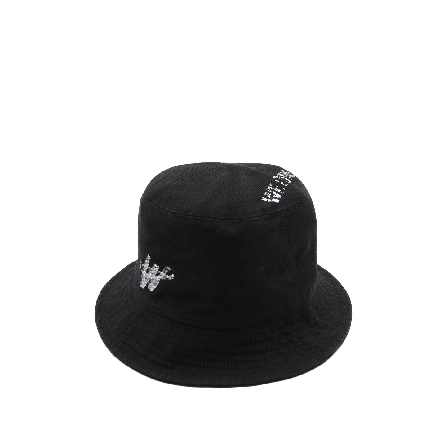 Logo Stamp Bucket Hat in Black