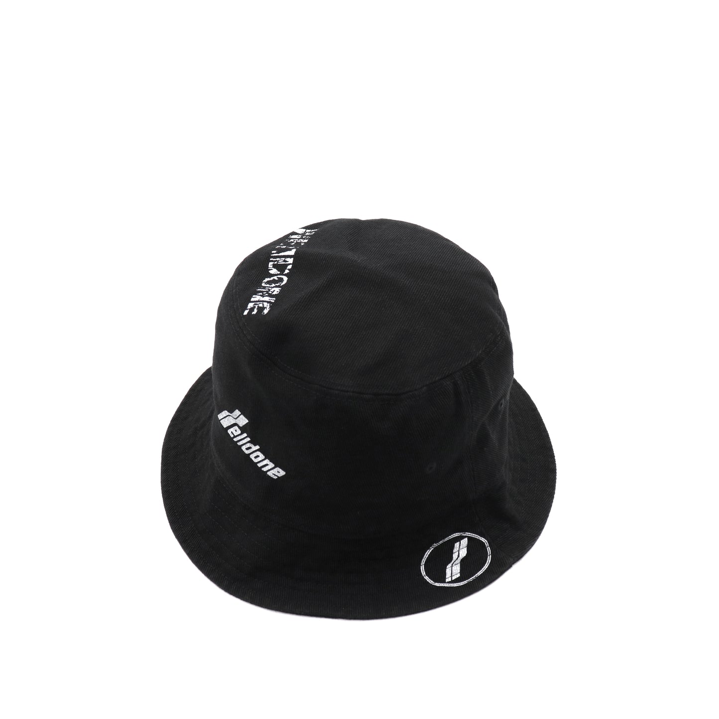 Logo Stamp Bucket Hat in Black