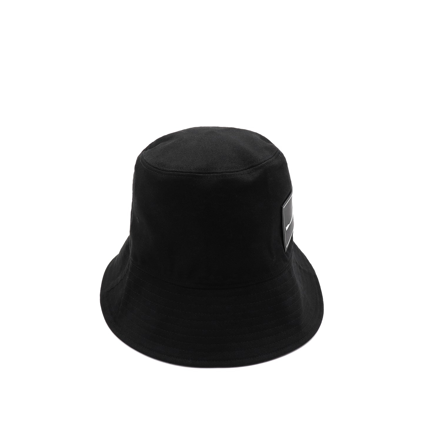 New Rubber Patch Bucket Hat in Black/Red