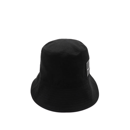 New Rubber Patch Bucket Hat in Black/Red