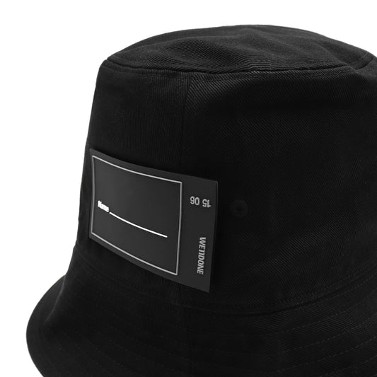 New Rubber Patch Bucket Hat in Black/Red