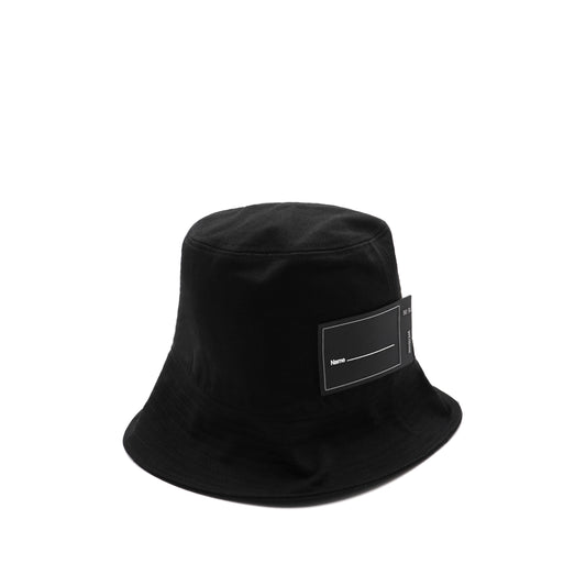 New Rubber Patch Bucket Hat in Black/Red