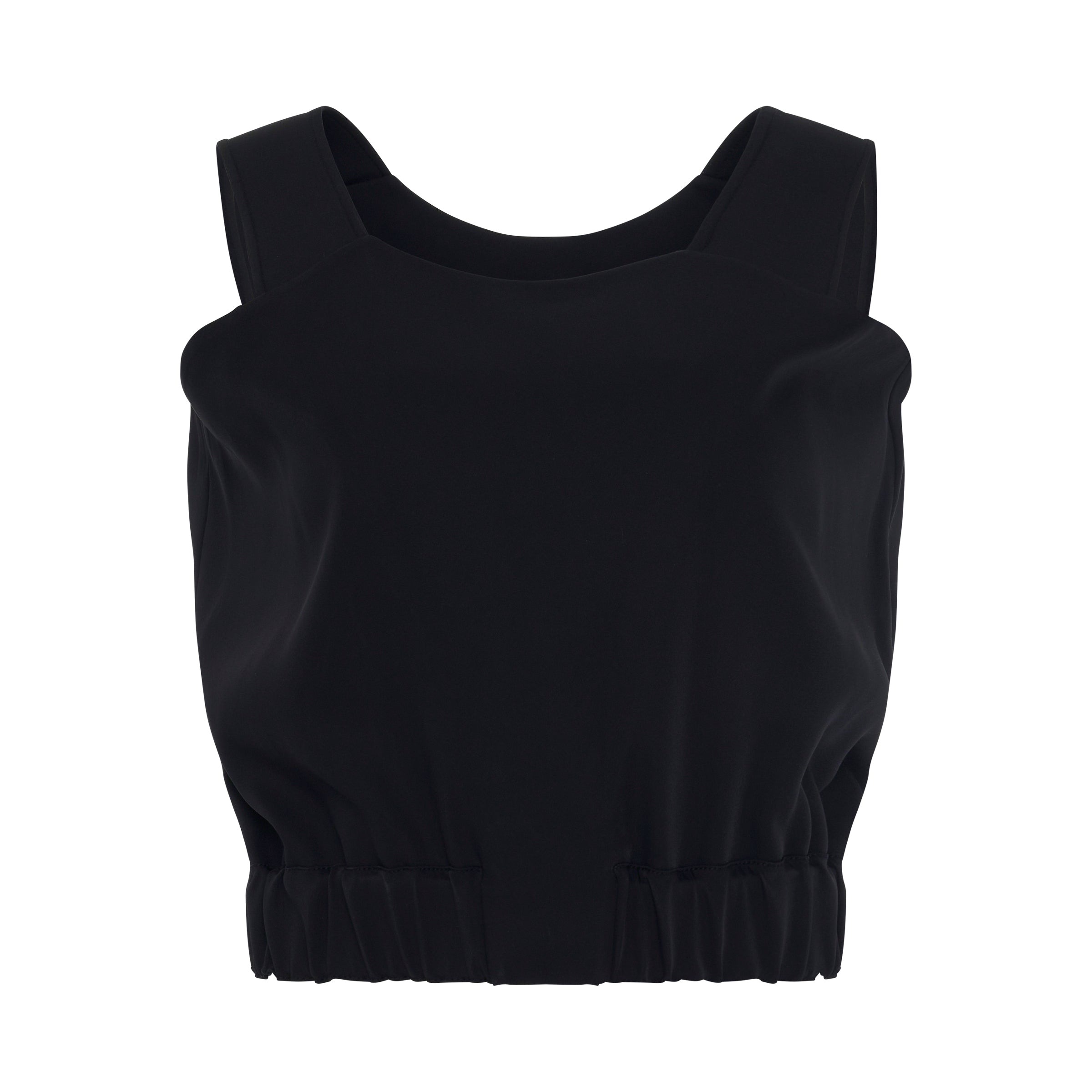 Waist Banding Top in Black