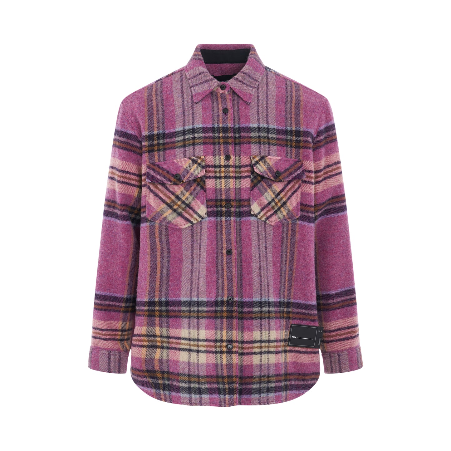 WD Check Wool Shirt in Pink