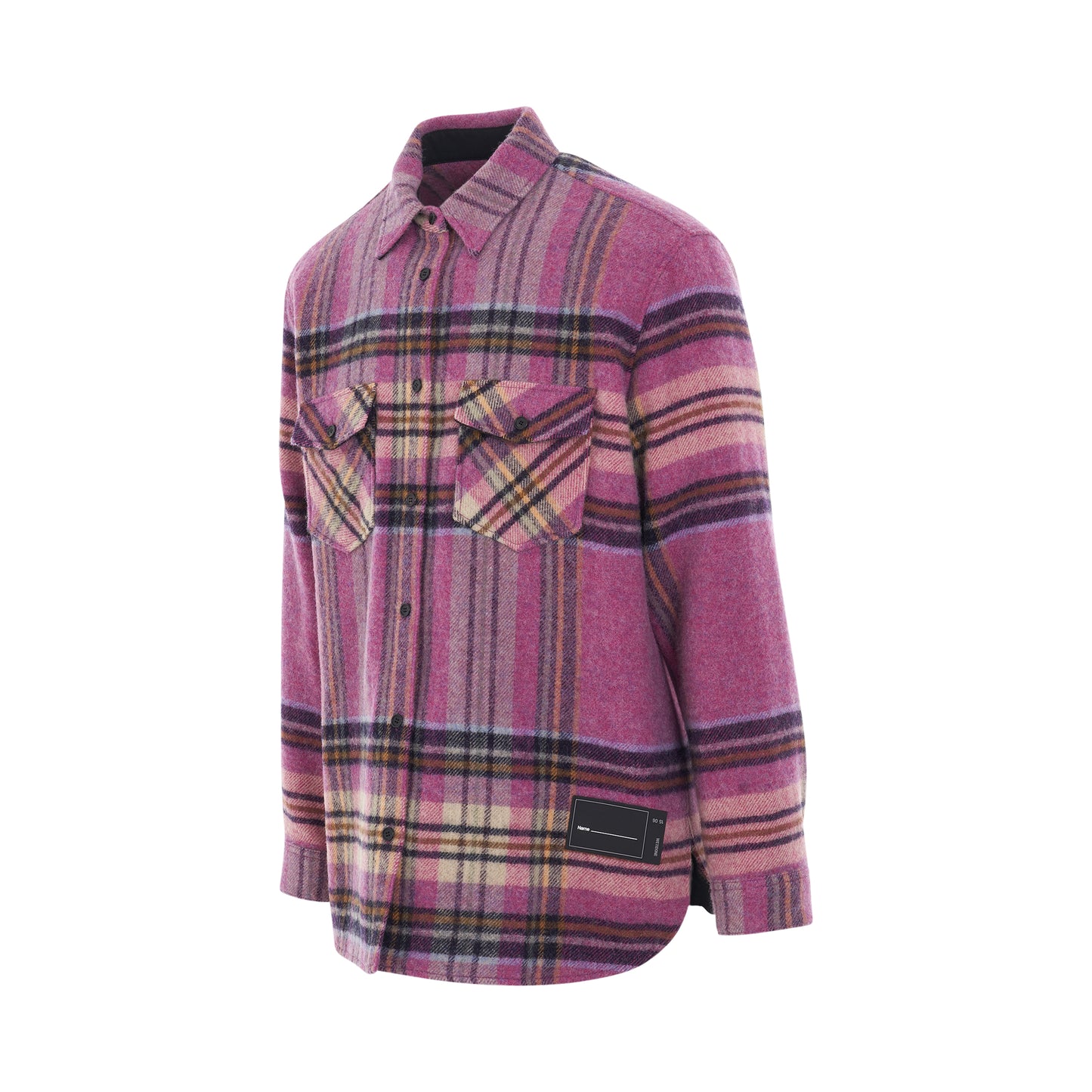 WD Check Wool Shirt in Pink