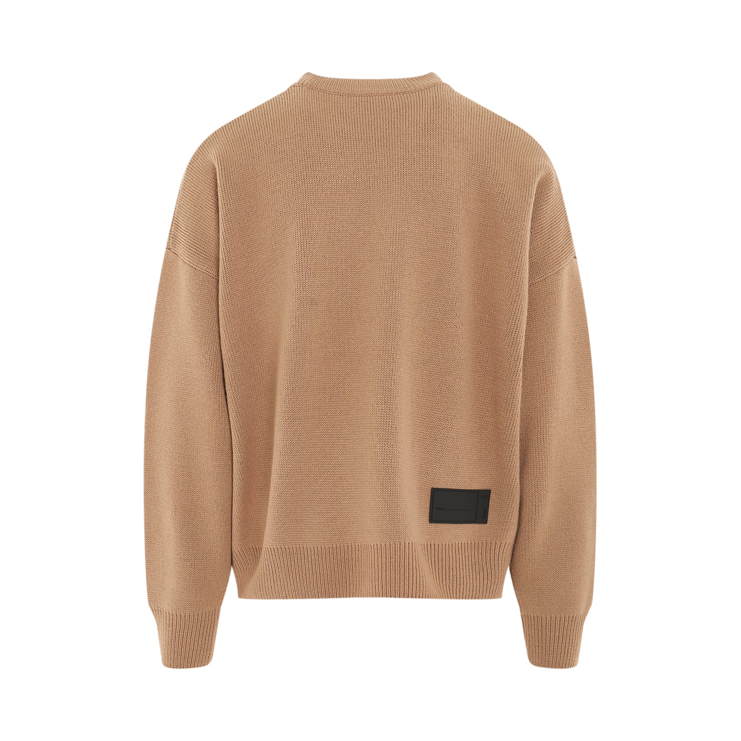 Logo Jacquard Sweater in Beige