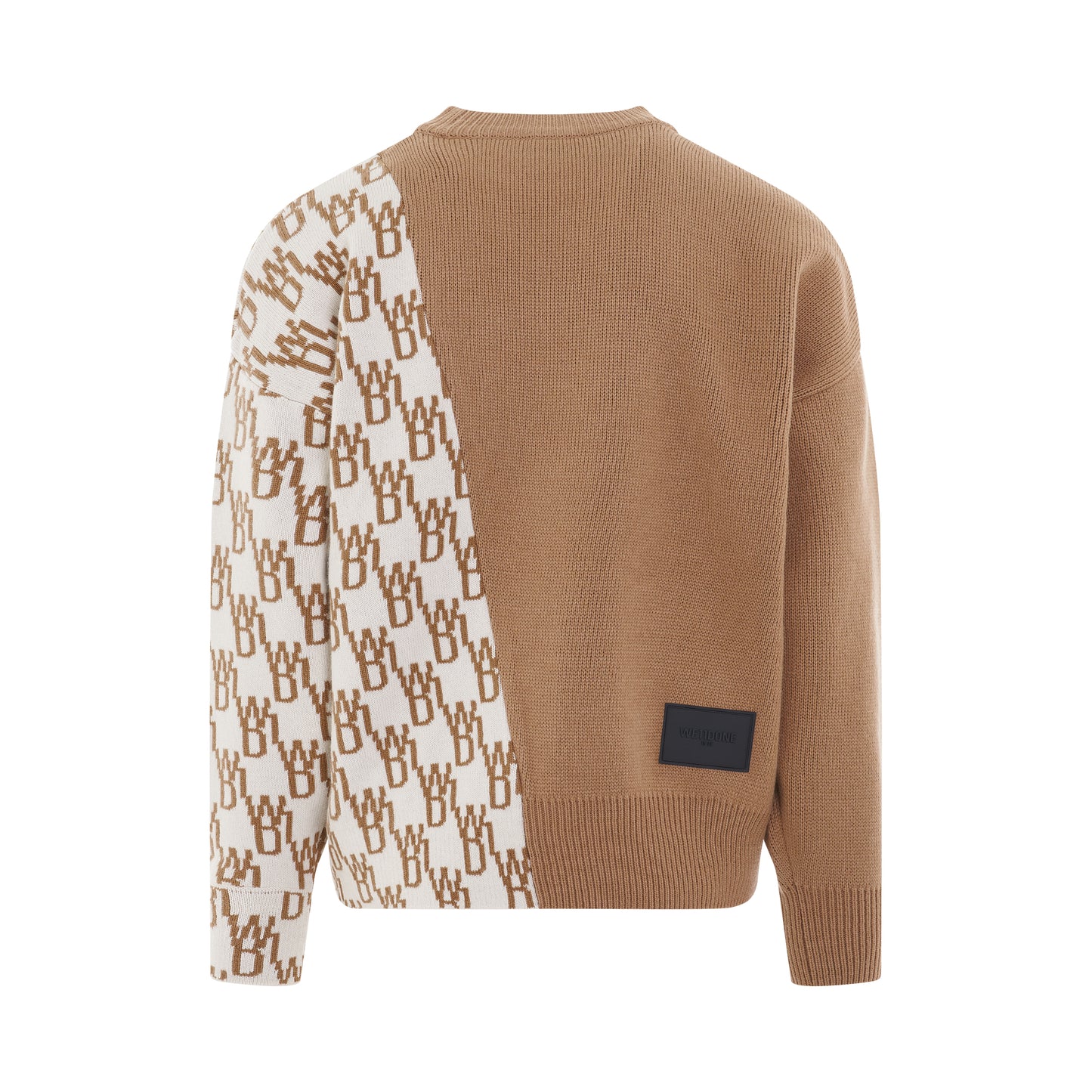 WD1 Graphic Mix Logo Sweater in Beige