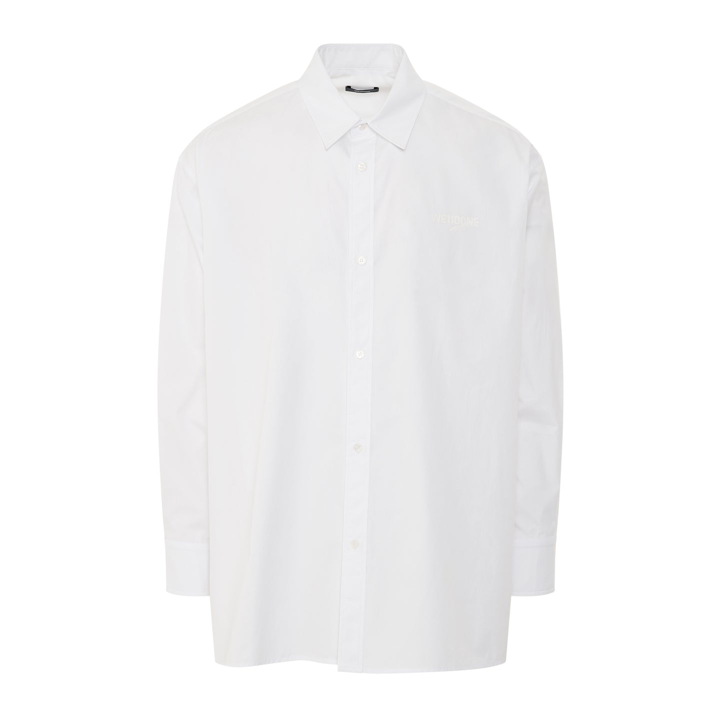 1506 Logo Print Cotton Shirt in White