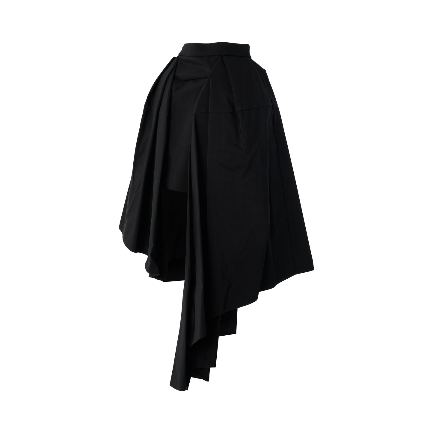 Voluminous Midi Skirt in Black