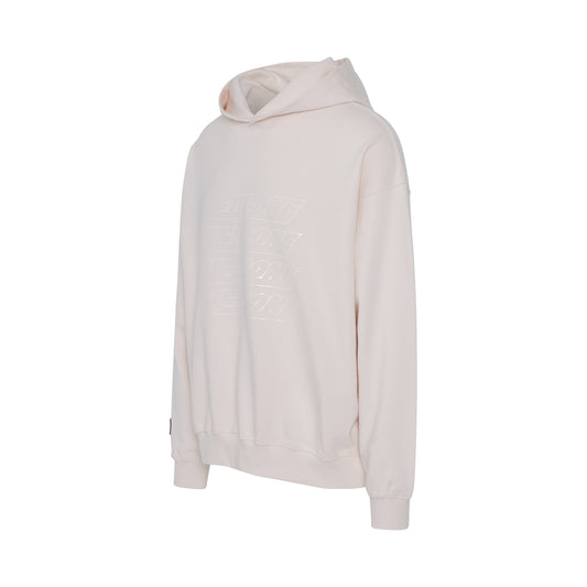 Simple Front Logo Hoodie in Ivory