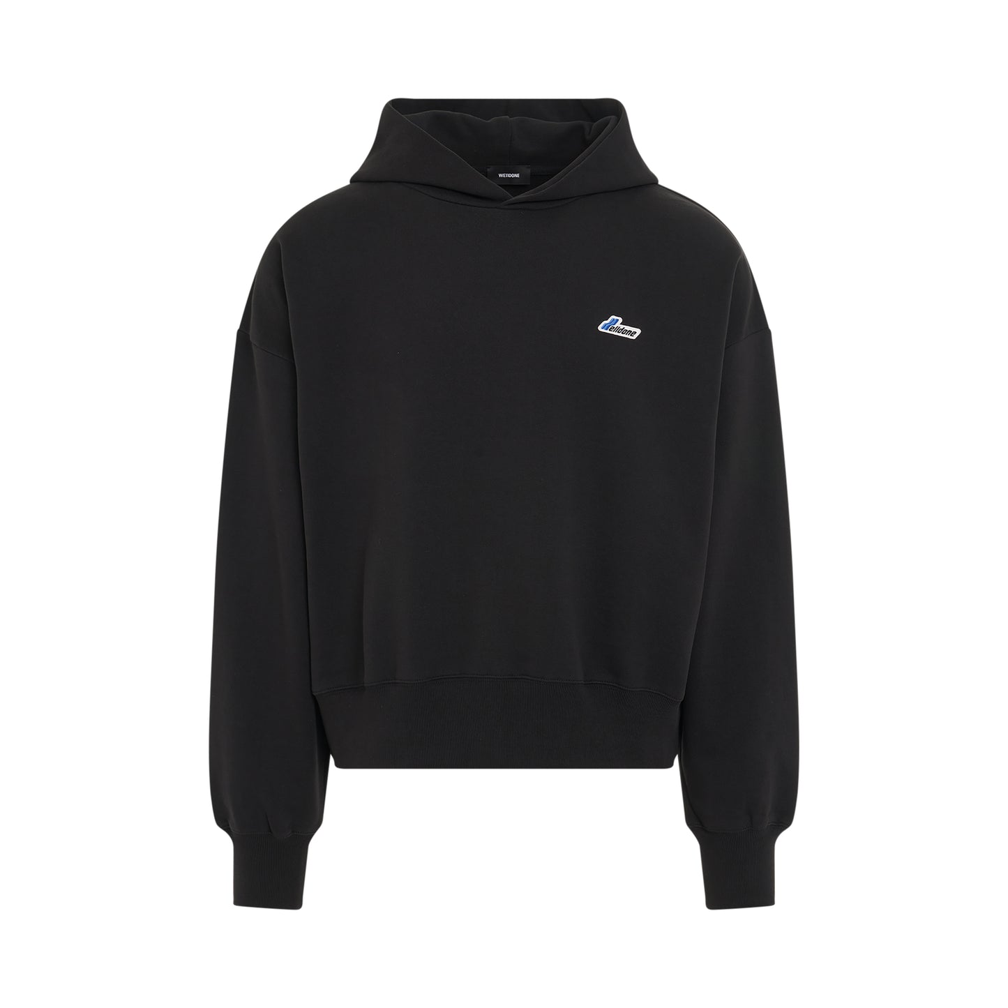 Logo Embroidered Wappen Hoodie in Black