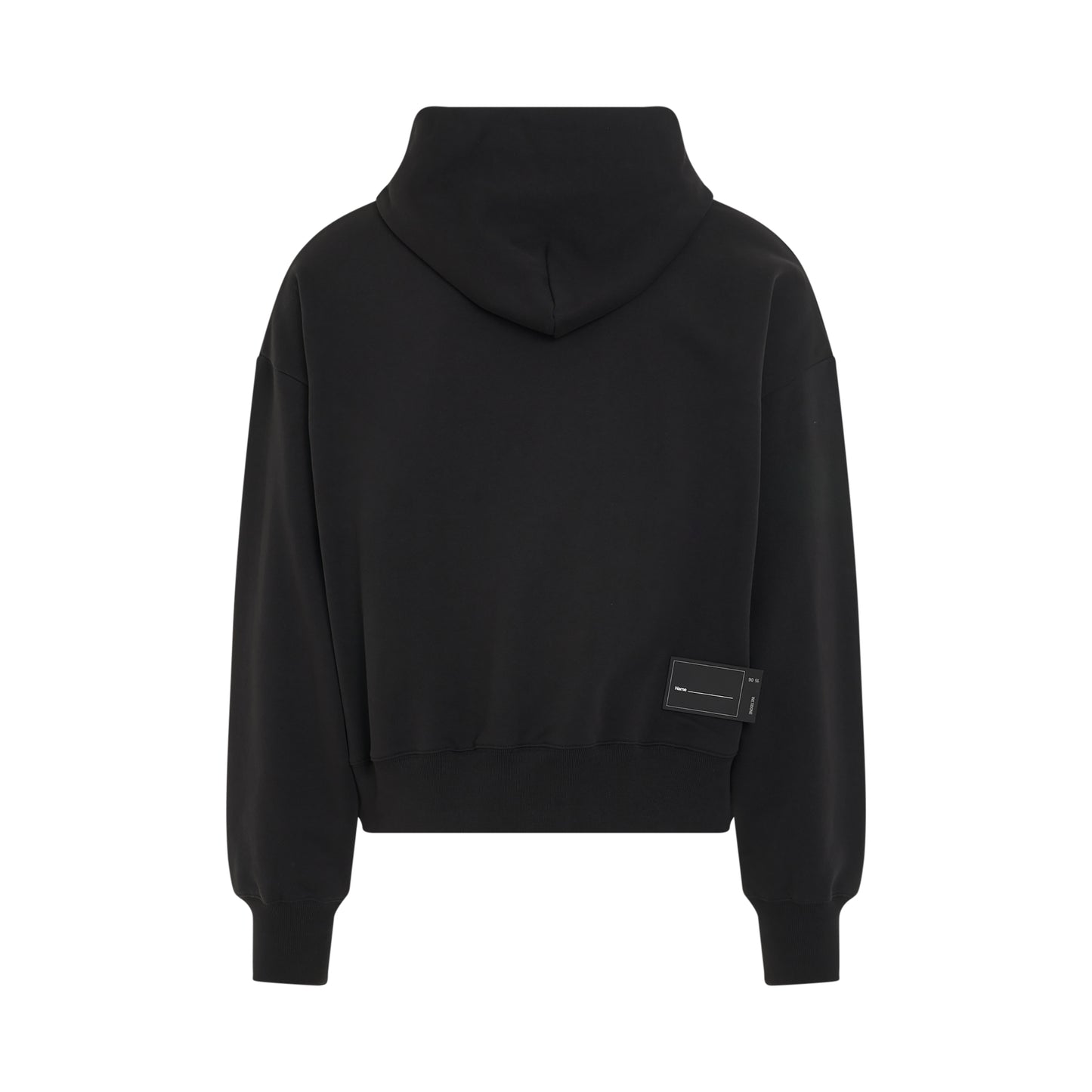 Logo Embroidered Wappen Hoodie in Black