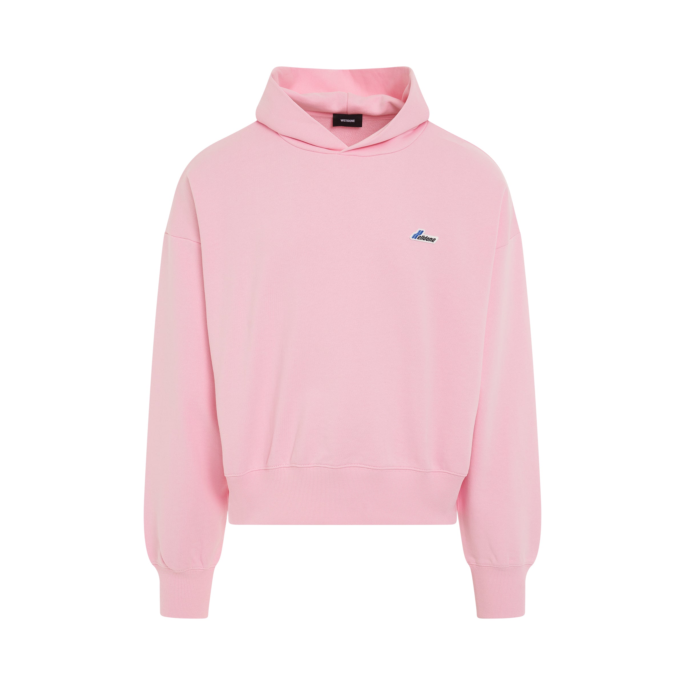 Logo Embroidered Wappen Hoodie in Pink