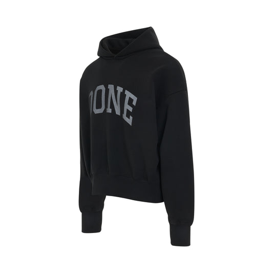 Washed Done Graphic Hoodie in Black