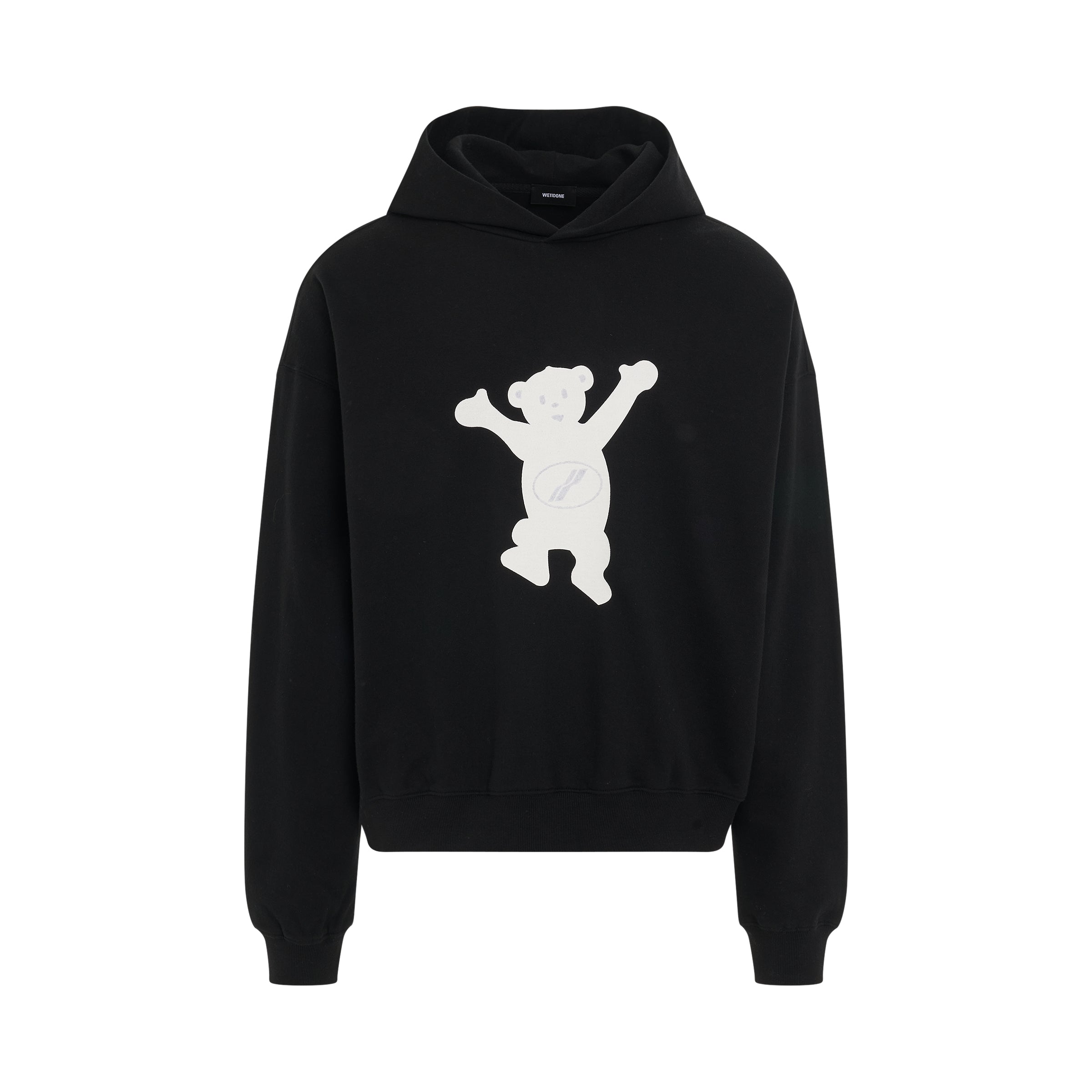 New Teddy Logo Hoodie in Black