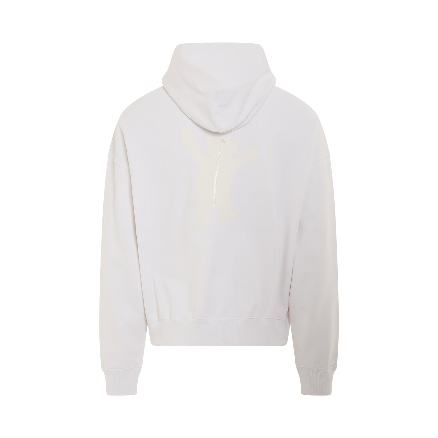 New Teddy Logo Pigment Hoodie in Ivory