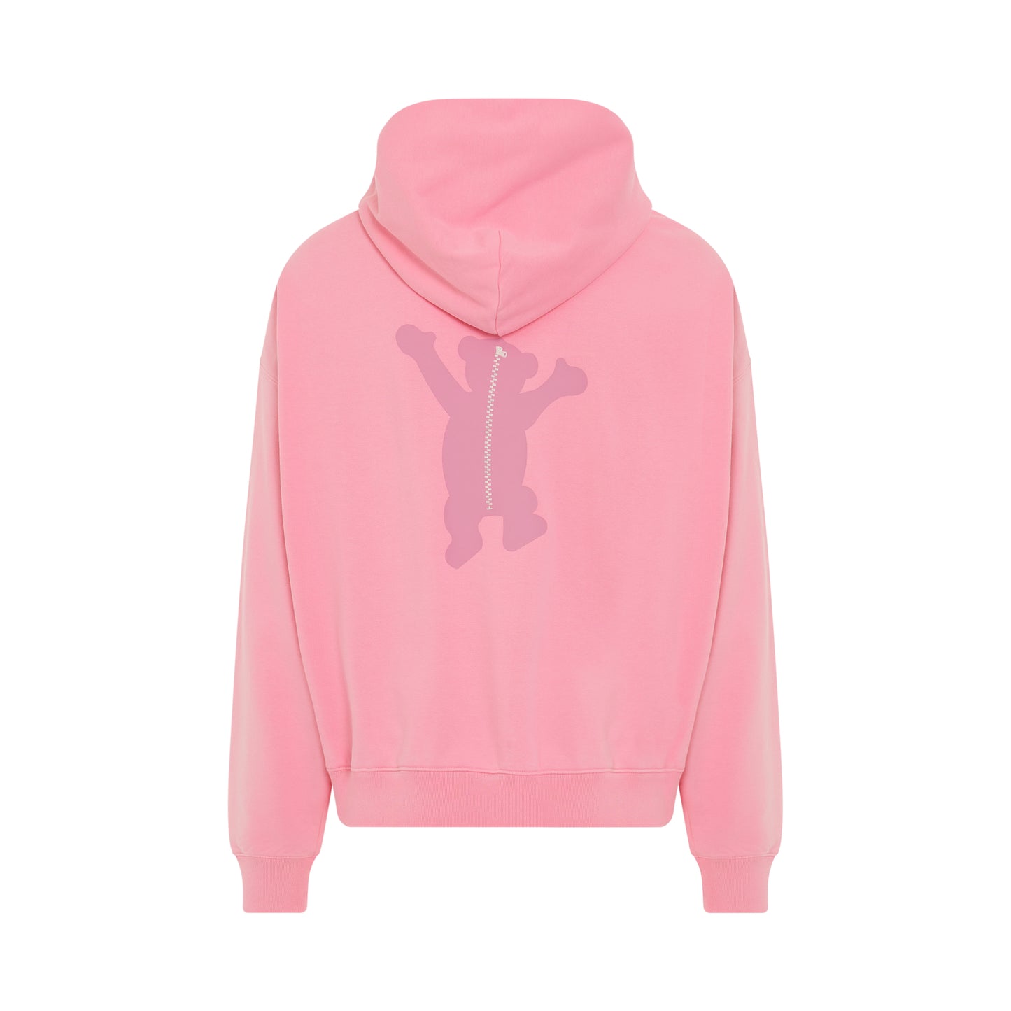 New Teddy Logo Pigment Hoodie in Pink