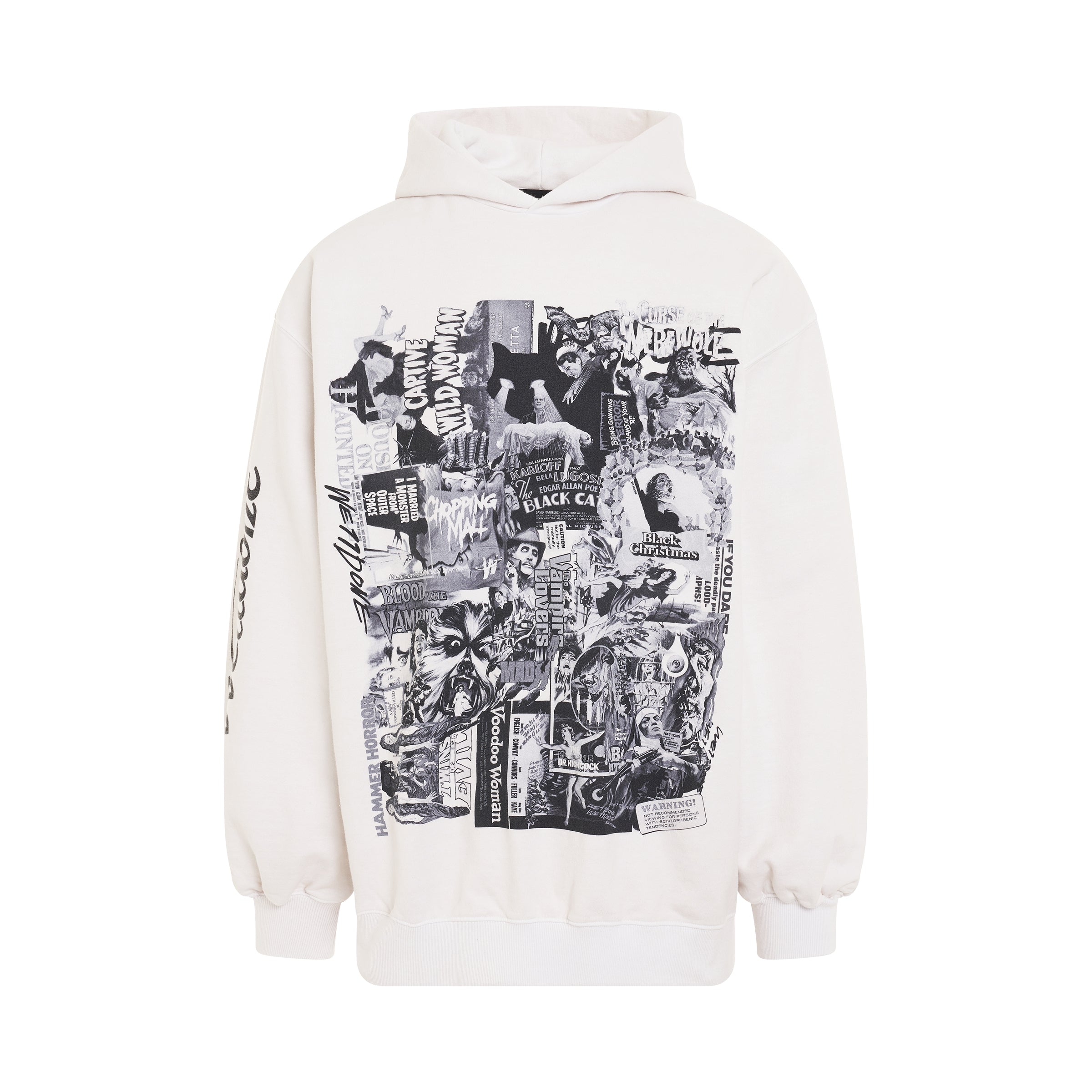 we11done bw horror collage hoodie in ivory sold out sold out sale earn ...