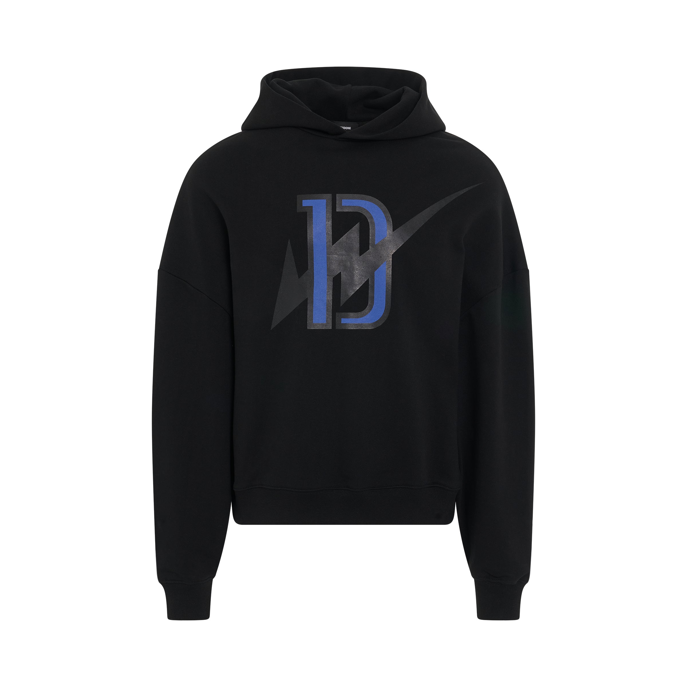 Thunder D Logo Hoodie in Black