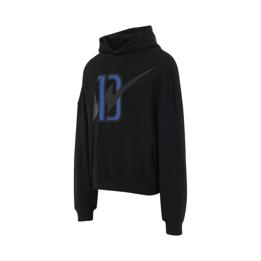 Thunder D Logo Hoodie in Black