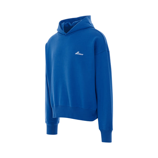 Lettering Symbol Hoodie in Blue