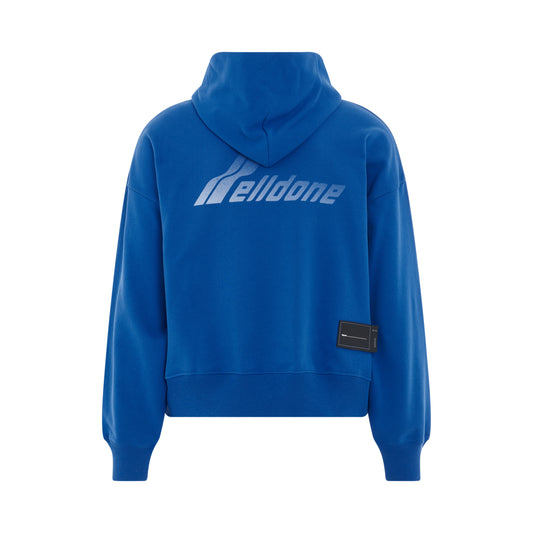 Lettering Symbol Hoodie in Blue