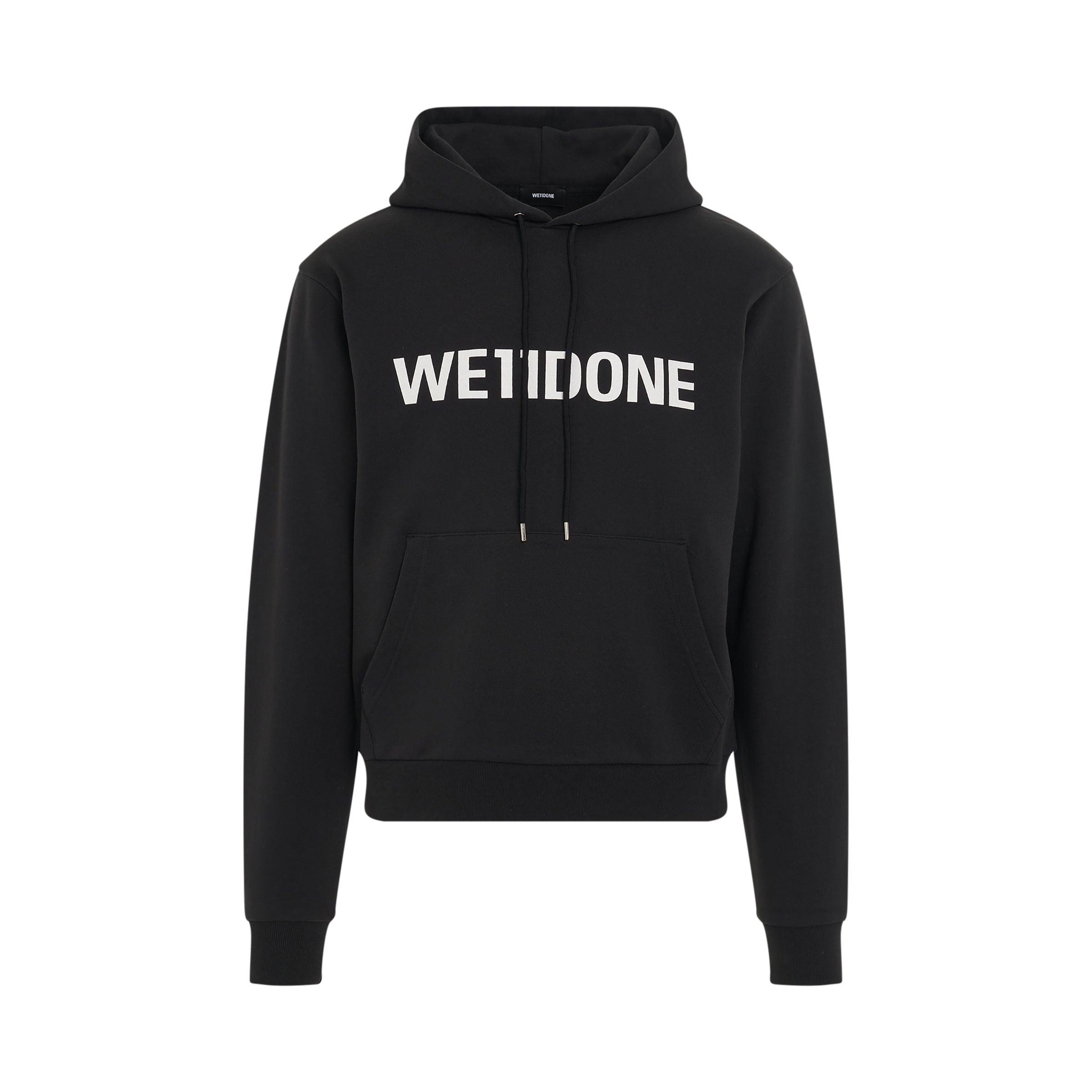 Basic logo Fitted Hoodie in Black