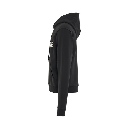 Basic logo Fitted Hoodie in Black