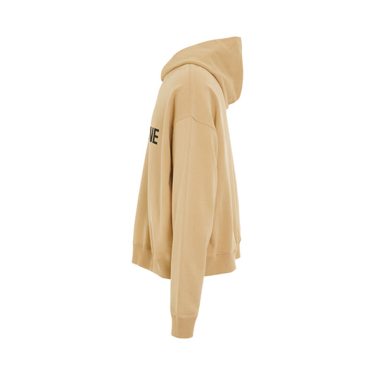 Basic Logo Hoodie in Beige