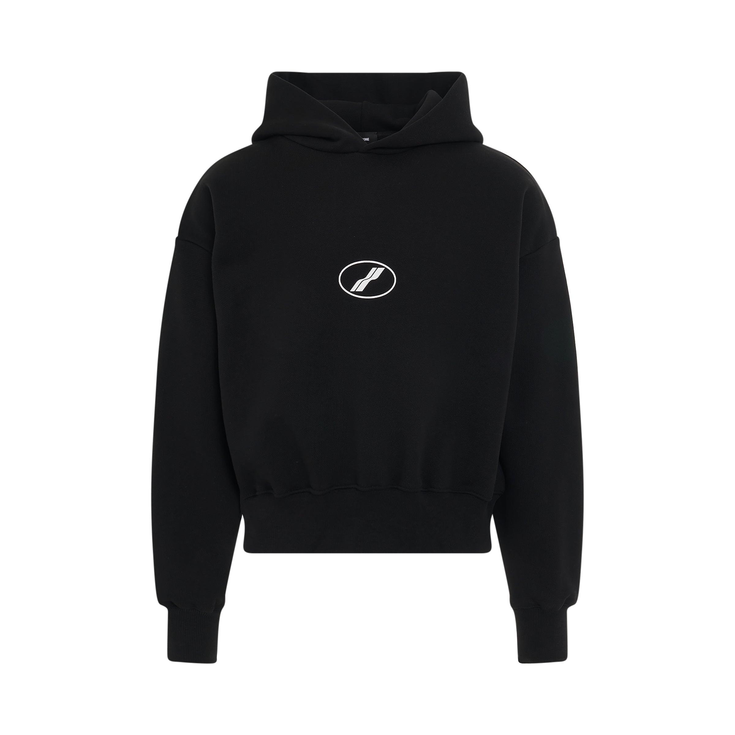 Centre Basic Symbol Logo Medium Hoodie in Black