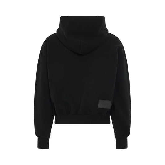 Centre Basic Symbol Logo Medium Hoodie in Black