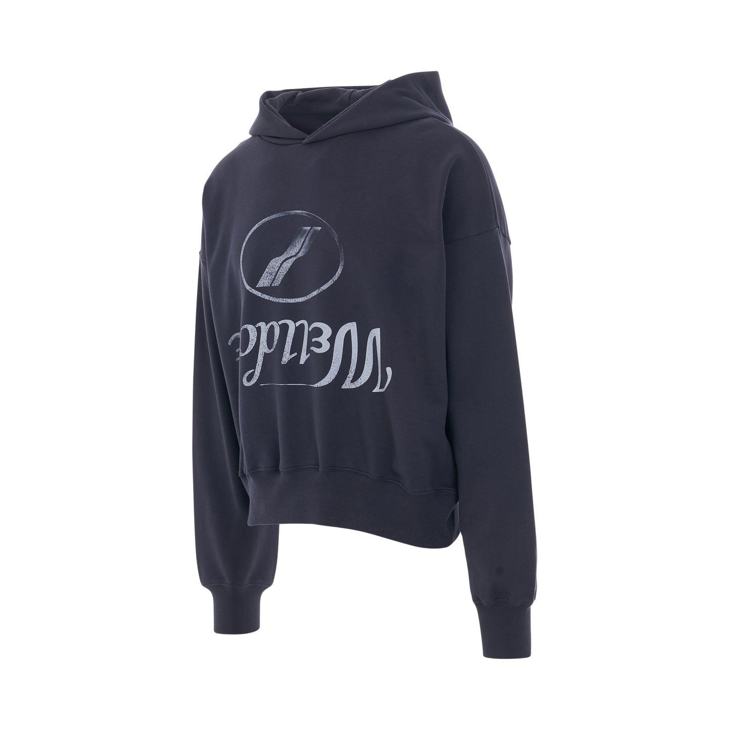 Reversed Logo Medium Hoodie in Dark Navy