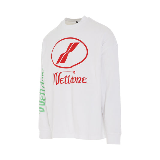 Logo Oversize Fit Sweatshirt in White