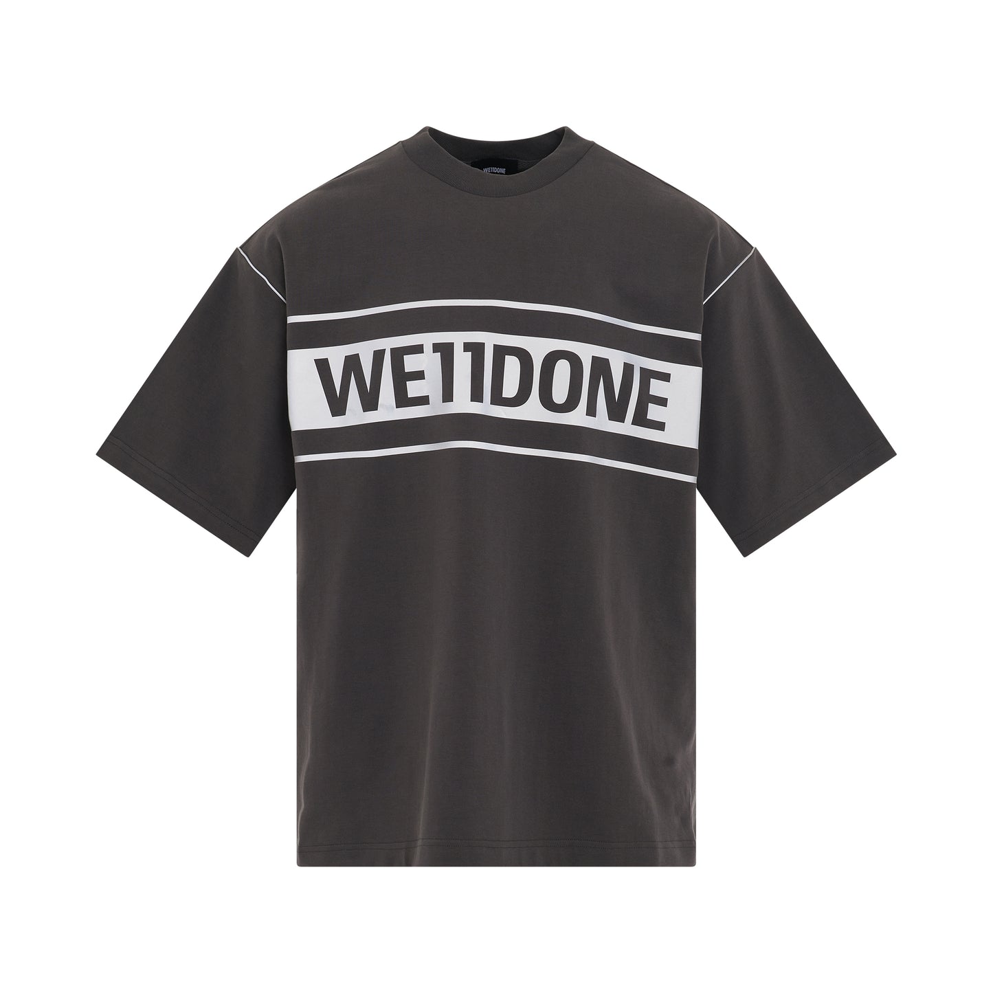 Reflective Logo T-Shirt in Charcoal