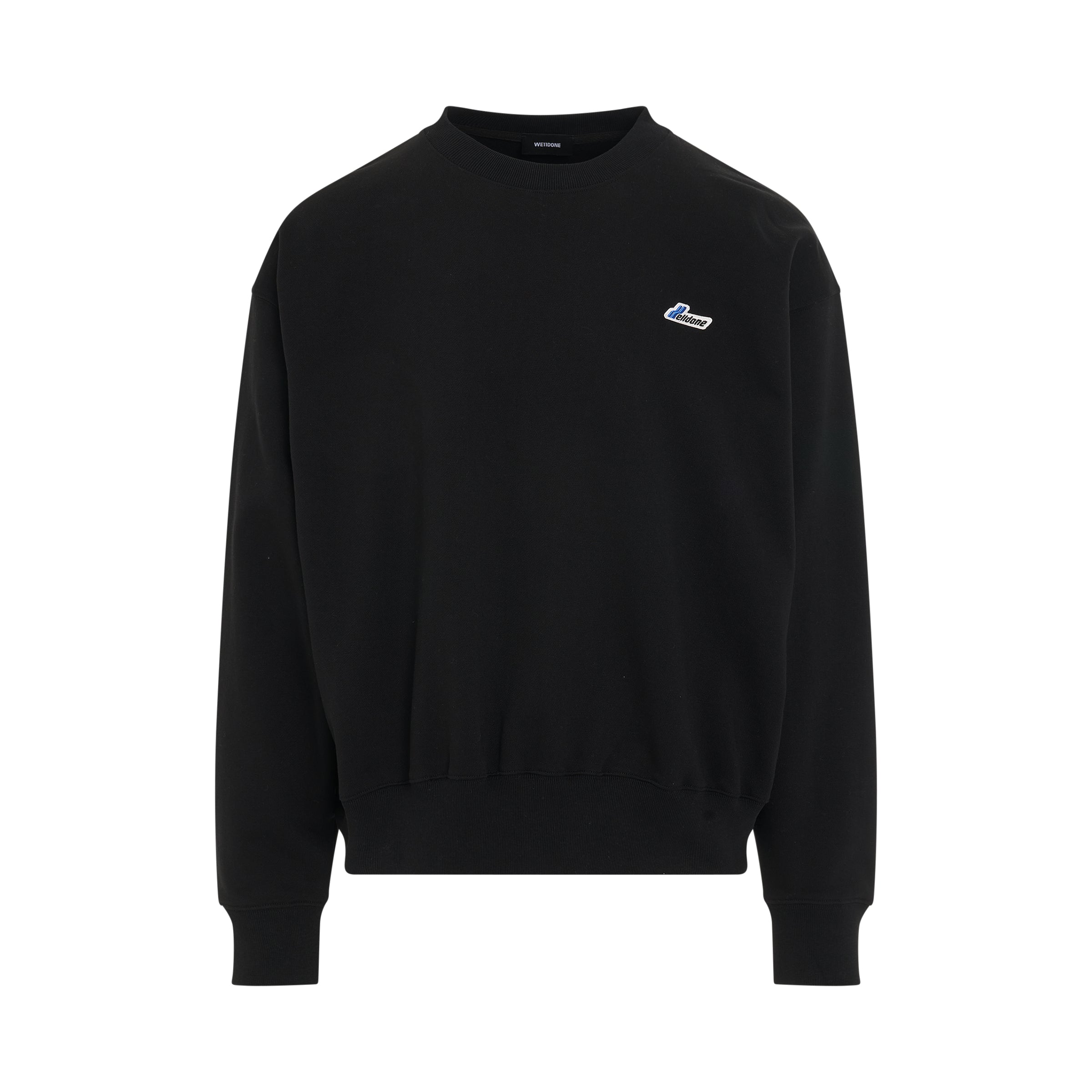 Logo Embroidered Wappen Sweatshirt in Black