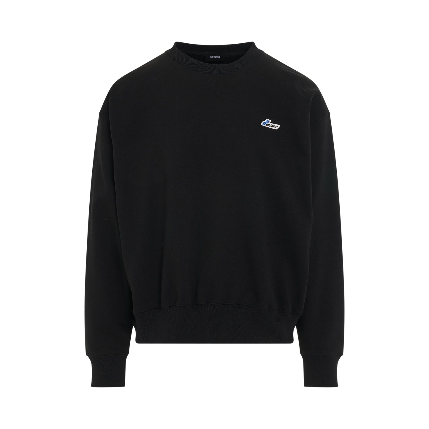 Logo Embroidered Wappen Sweatshirt in Black