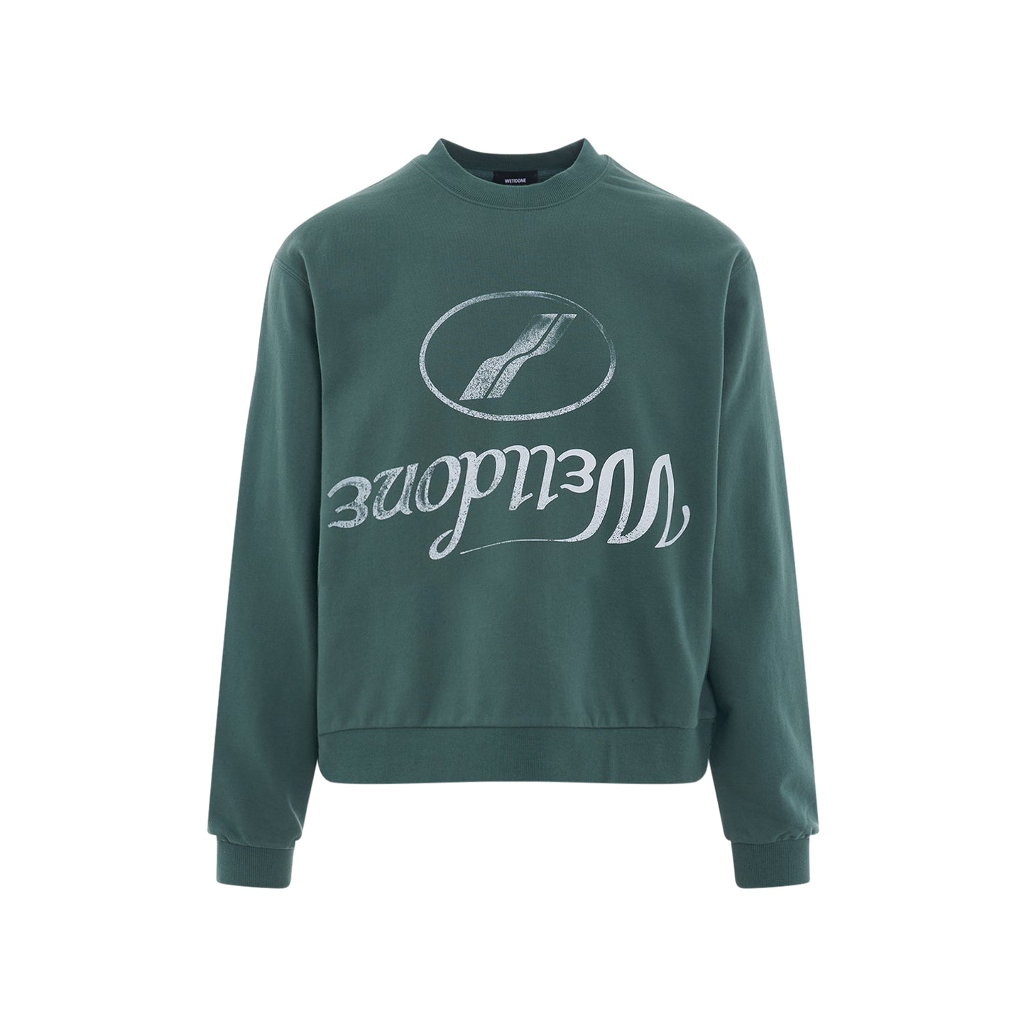 Reversed Logo Sweatshirt in Green