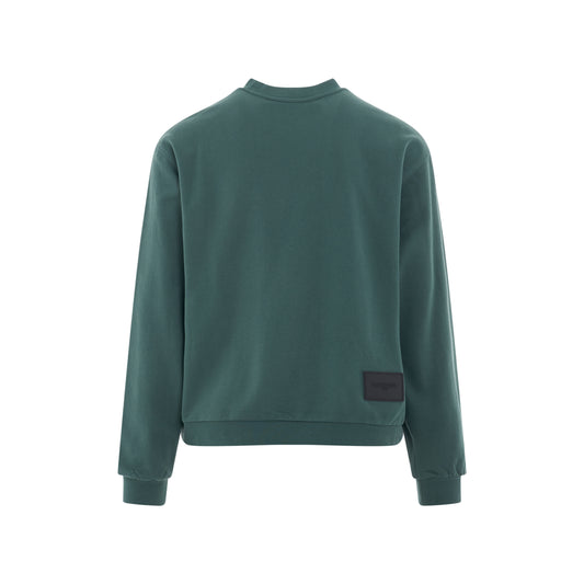 Reversed Logo Sweatshirt in Green