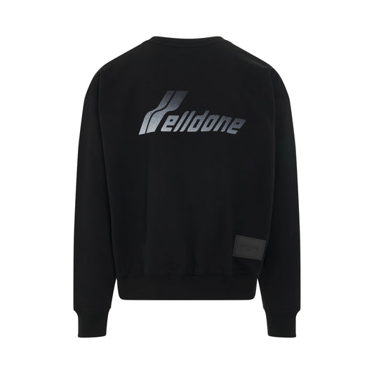 Lettering Symbol Sweatshirt in Black