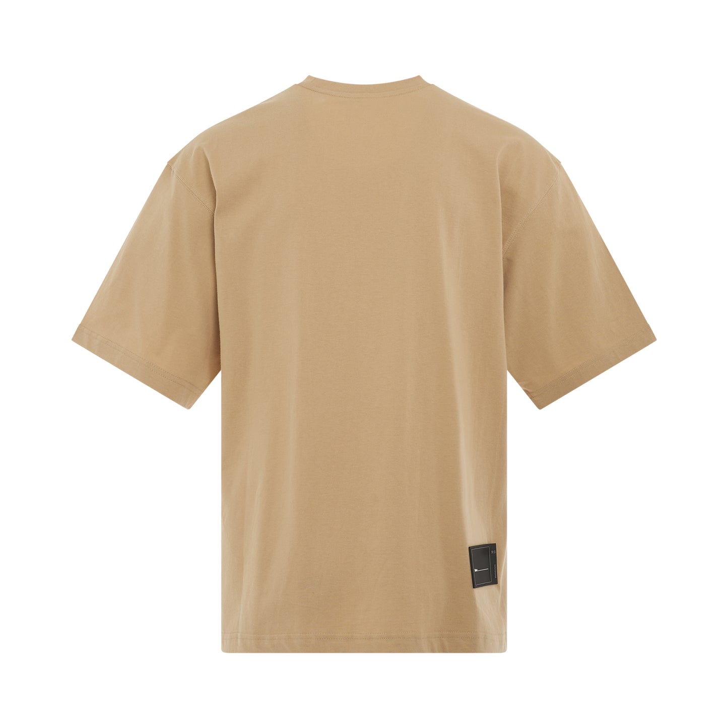 Stripe Big Logo T-Shirt in Beige