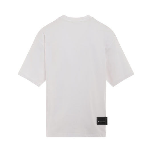 Stripe Big Logo T-Shirt in White