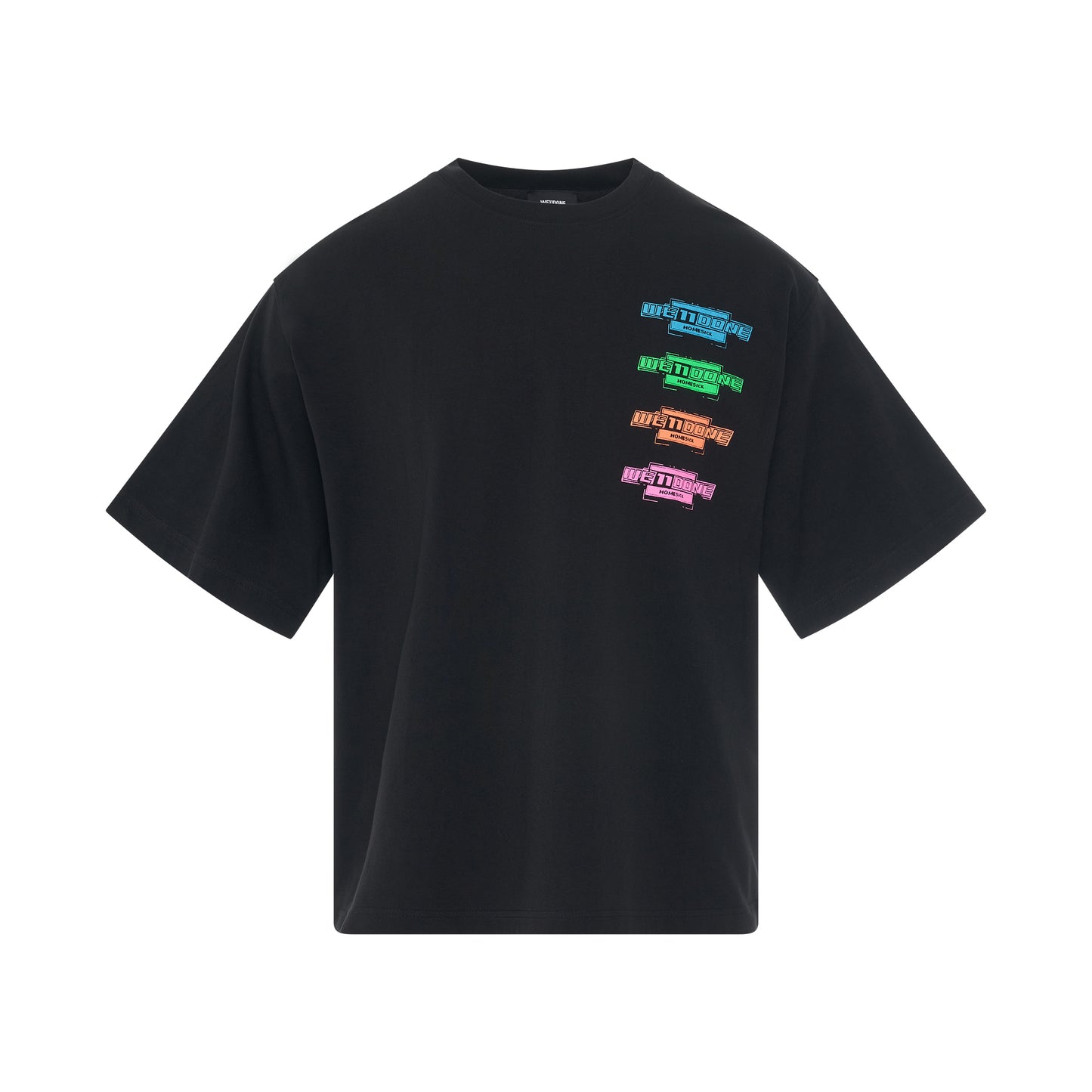 Multi Colour Logo T-Shirt in Black
