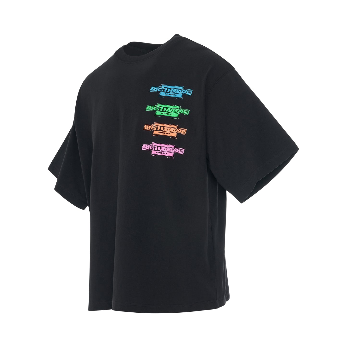 Multi Colour Logo T-Shirt in Black