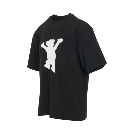 Logo Teddy T-Shirt in Black