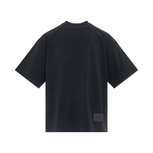 Arrow Welldone Logo Washed T-Shirt in Black