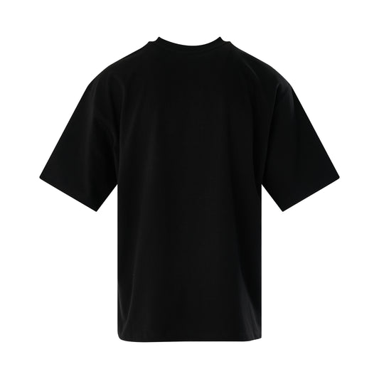 Patched Mirror Logo T-Shirt in Black